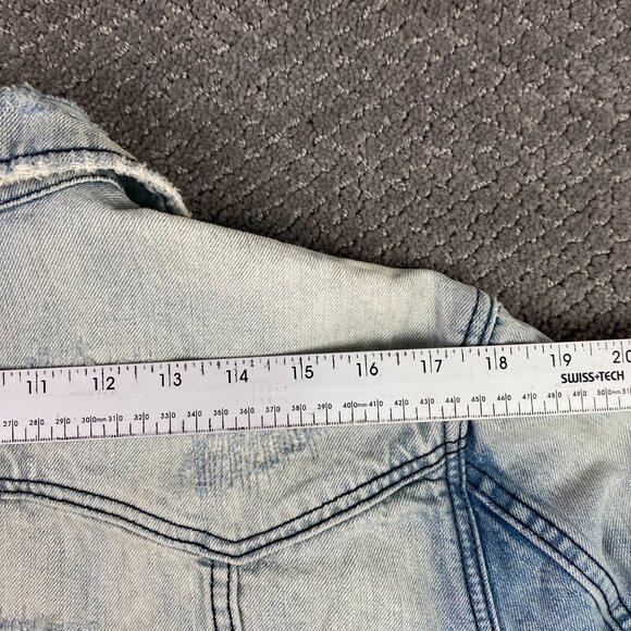 Cult of Individuality Denim Jean Jacket Men's Medium Blue Cotton - Picture 14 of 16